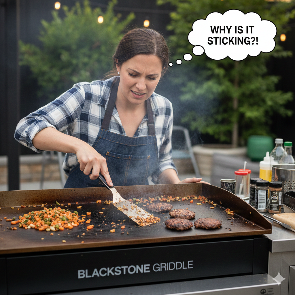 You are currently viewing Blackstone Griddle Food Sticking – Fix It Without Damage