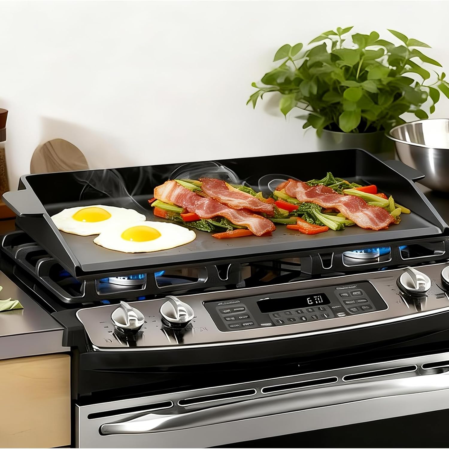 Drop In Griddle – Built-In, Grill Inserts & Electric Options Explained BBQ Future Universal Cast Iron Griddle for Gas Grill with Spatula Set, 23" x 16" Pre-Seasoned Nonstick Griddle Insert Large BBQ Flat Top Plate for All Gas/Electric Grill, Stove Top and more