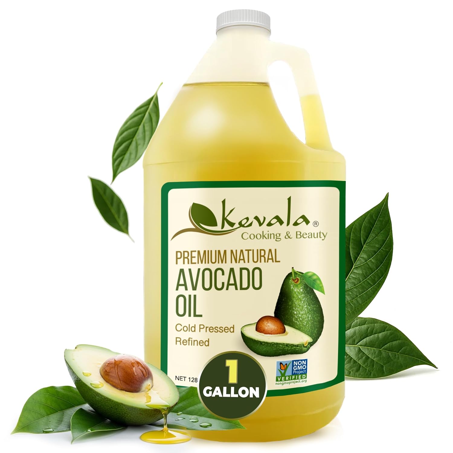Kevala Avocado Oil Cold Pressed Multipurpose for High Smoke Point Cooking