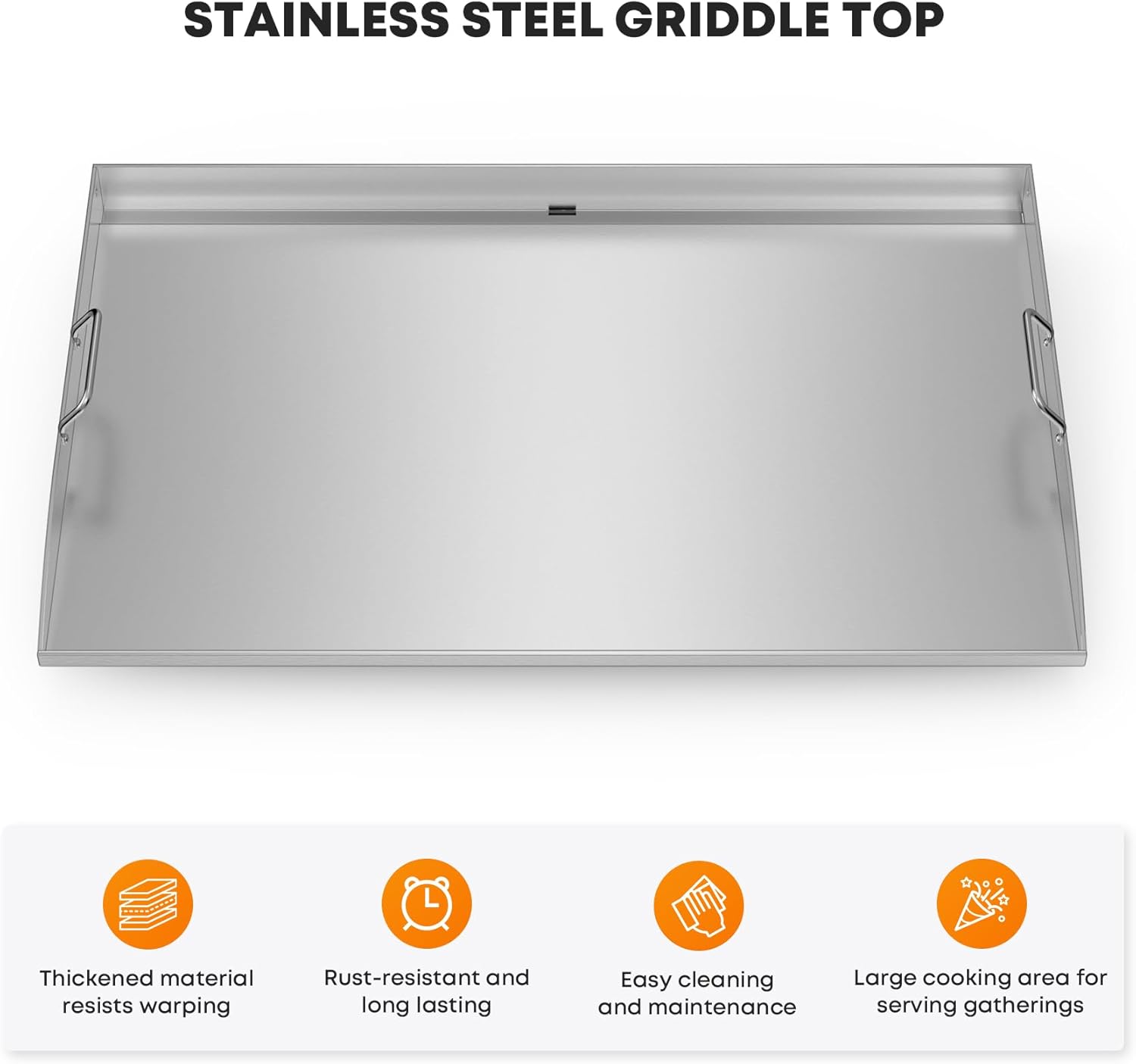 Blackstone 36 Griddle Top Replacement – What to Buy & When to Replace Stanbroil 36 Inch Flat Top Griddle, Stainless Steel Griddle Replacement Top for Blackstone 36" 4 Burner Gas Grill Cooking Station, Griddle Top Replacement with Rear Grease System