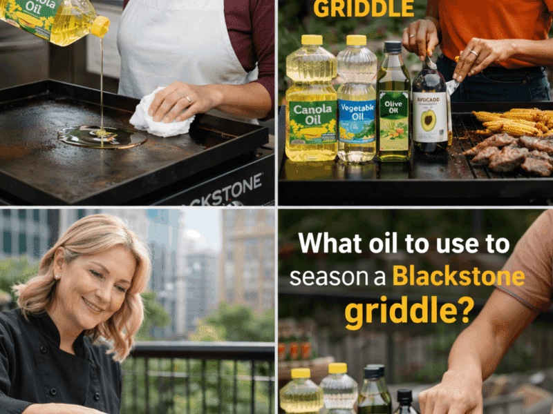 What Oil to Use to Season a Blackstone Griddle