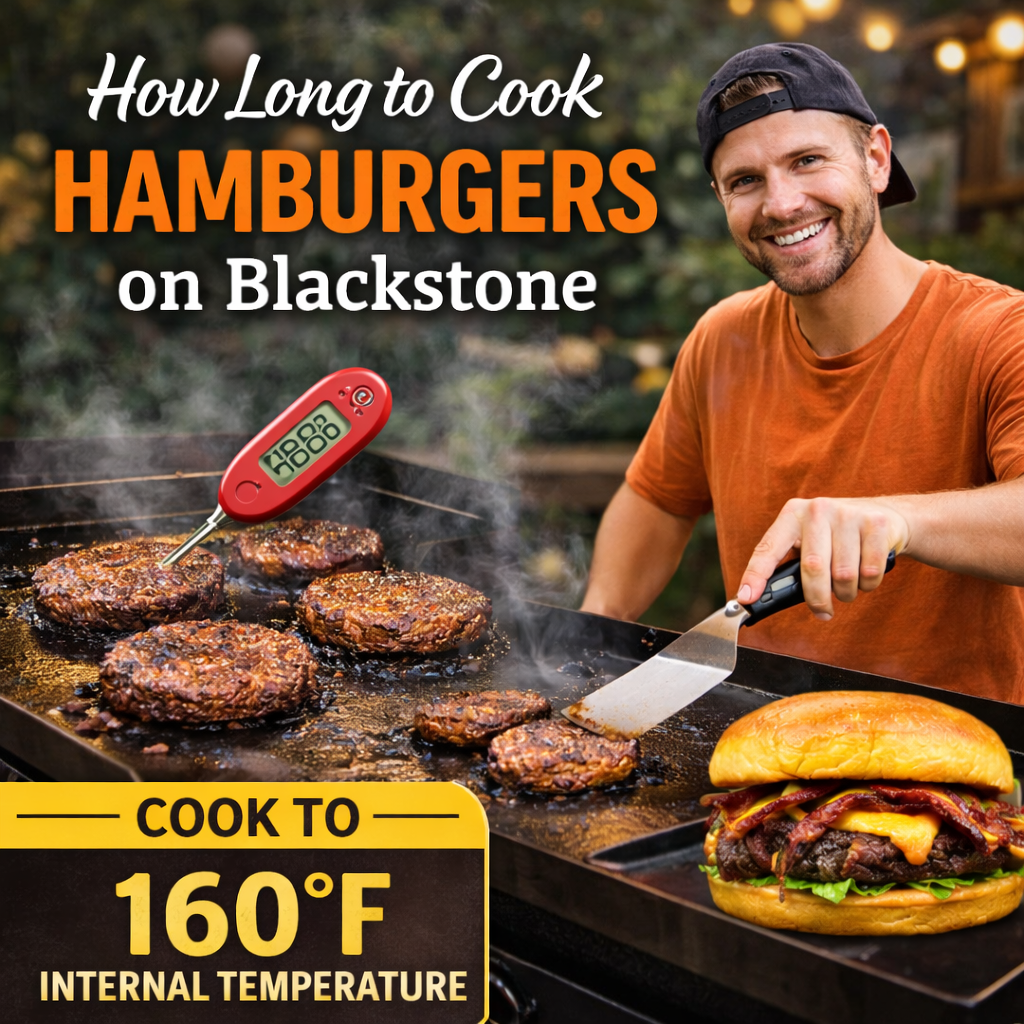 You are currently viewing How Long to Cook Hamburgers on Blackstone (Perfect Timing Guide)