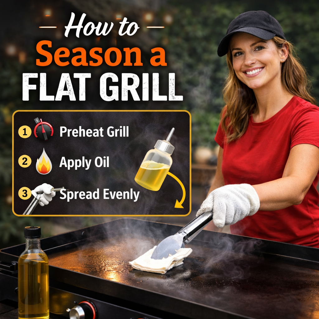 You are currently viewing How to Season a Flat Grill (Step-by-Step Beginner Guide)