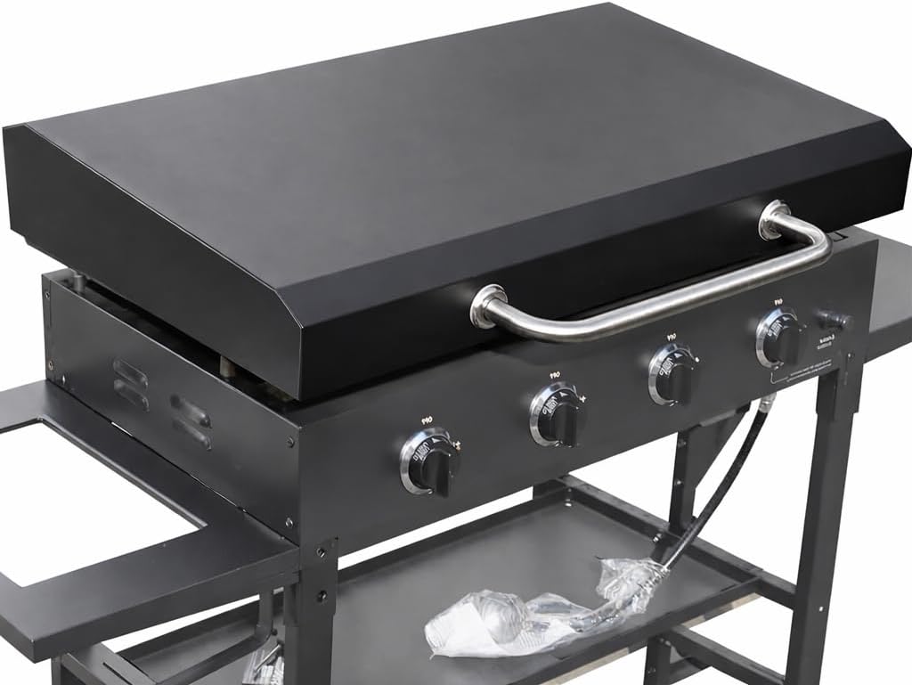 36 Inch Blackstone Griddle Grill Cover with Hinged Hood, 2026 Upgraded Outdoor Hard Grill Cover Compatible with Blackstone Models 1554 1836 1825 1818 1565 1866 1984 1560 1863 2122 2177