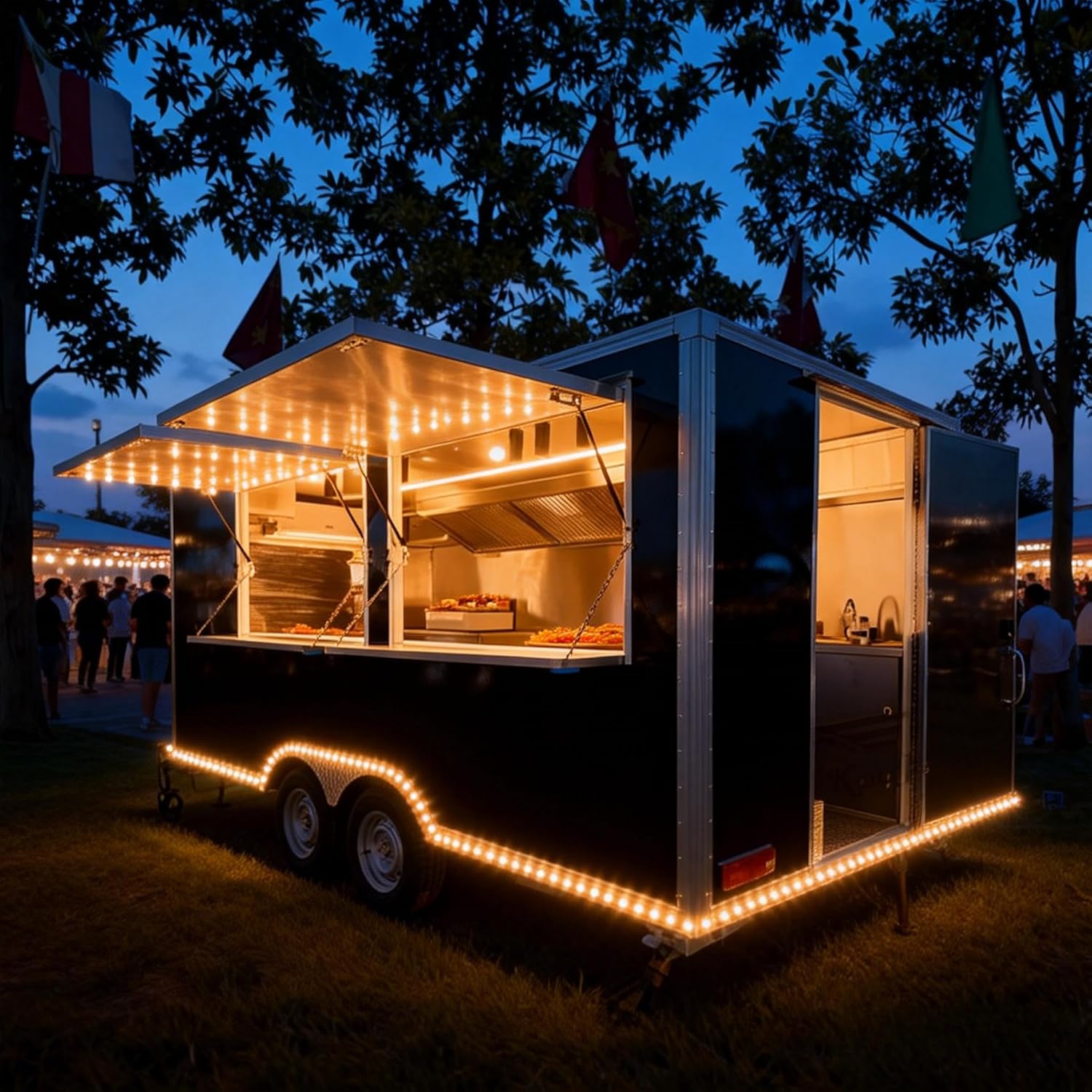 BBQ Food Truck Cost – Complete Budget Guide for Starting a Profitable BBQ Business BBQ Food Trailer - Heavy Duty Mobile Smoker and Grill Trailer for Barbecue Catering and Events, Commercial BBQ Trailer with Flat Top Grill and Warming Stations