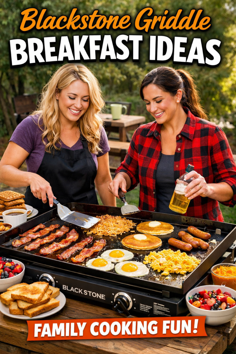 Blackstone griddle breakfast ideas for family cooking