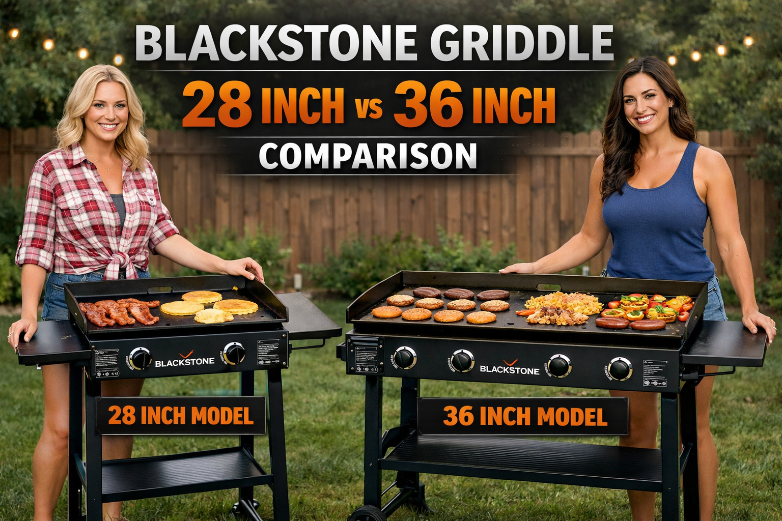 Blackstone Griddle 28 Inch vs 36 Inch Comparison – Which Size Should You Choose in 2026? You are currently viewing Blackstone Griddle 28 Inch vs 36 Inch Comparison – Which Size Should You Choose in 2026?