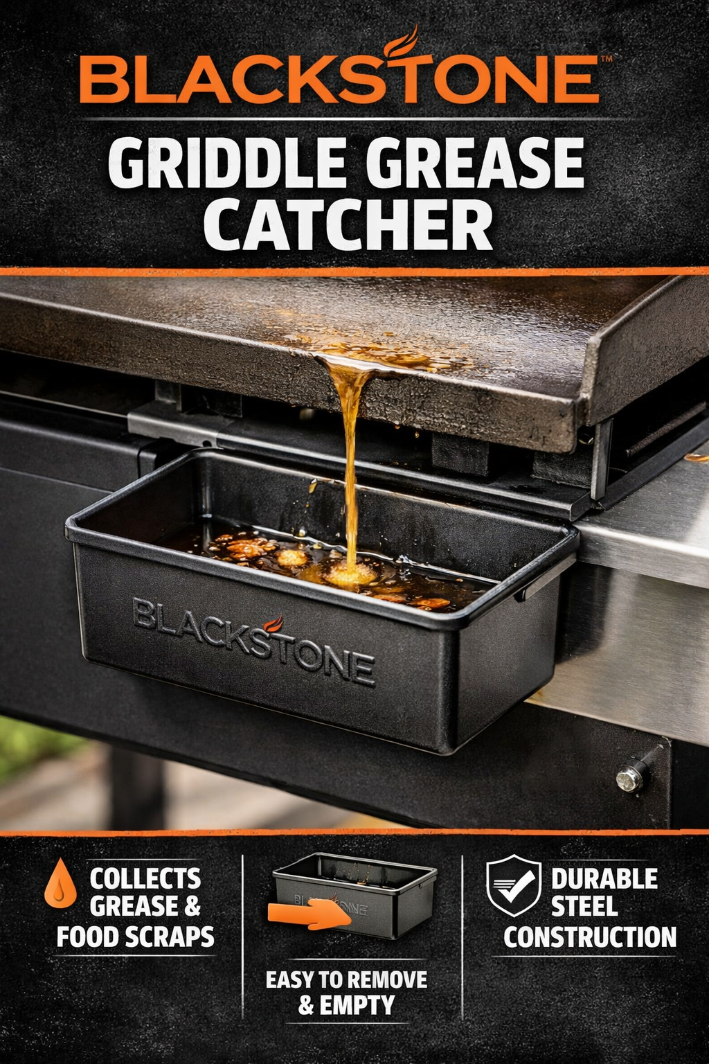 You are currently viewing Blackstone Griddle Grease Catcher – Keep Your Griddle Clean Without the Mess!