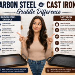 Carbon Steel vs Cast Iron Griddle Difference – Which One Is Better for Your Cooking Style?