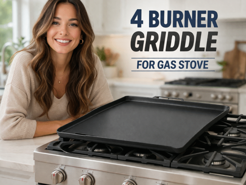 4 Burner Griddle for Gas Stove – Turn Your Kitchen Into a Flat Top Cooking Station