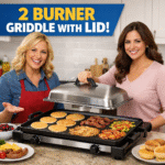 2 Burner Griddle with Lid – Compact Cooking Power for Everyday Meals