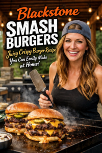Read more about the article Blackstone Smash Burgers – Juicy Crispy Burger Recipe You Can Easily Make at Home