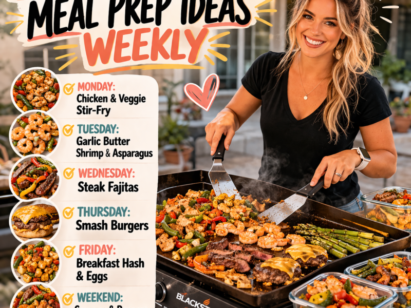 Blackstone Griddle Meal Prep Ideas Weekly – Simple Ways to Plan Delicious Meals for the Entire Week