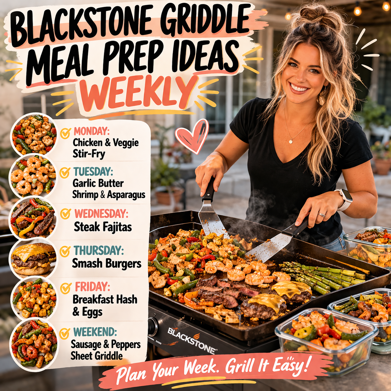 You are currently viewing Blackstone Griddle Meal Prep Ideas Weekly – Simple Ways to Plan Delicious Meals for the Entire Week