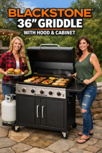 Read more about the article Blackstone 36 Griddle with Hood and Cabinet – Complete Outdoor Cooking Station for Serious Home Cooks