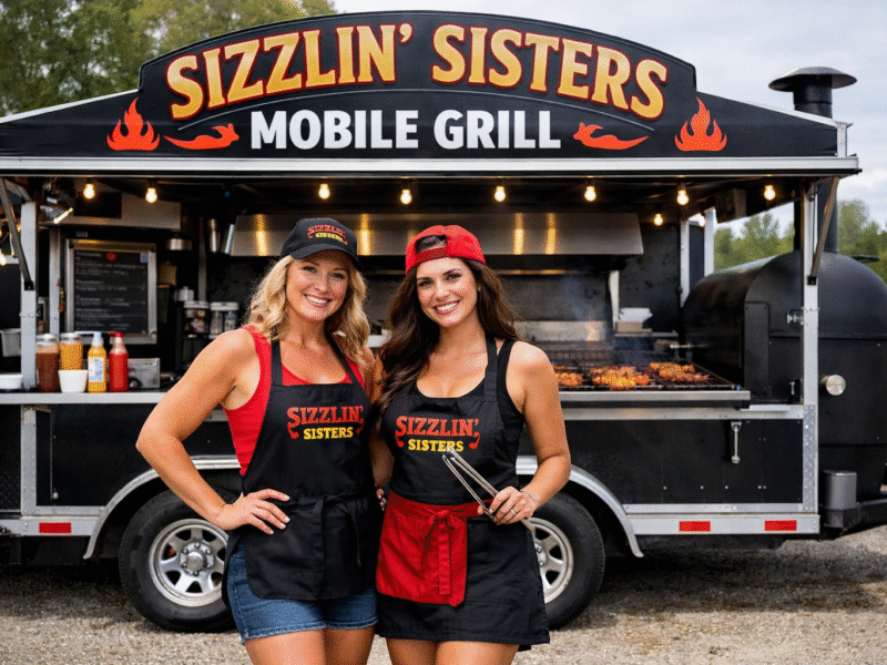 Mobile Grill Trailer – Complete Moving Kitchen for Catering, Events, and Street Food Business