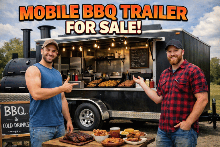 Mobile BBQ Trailer for Sale