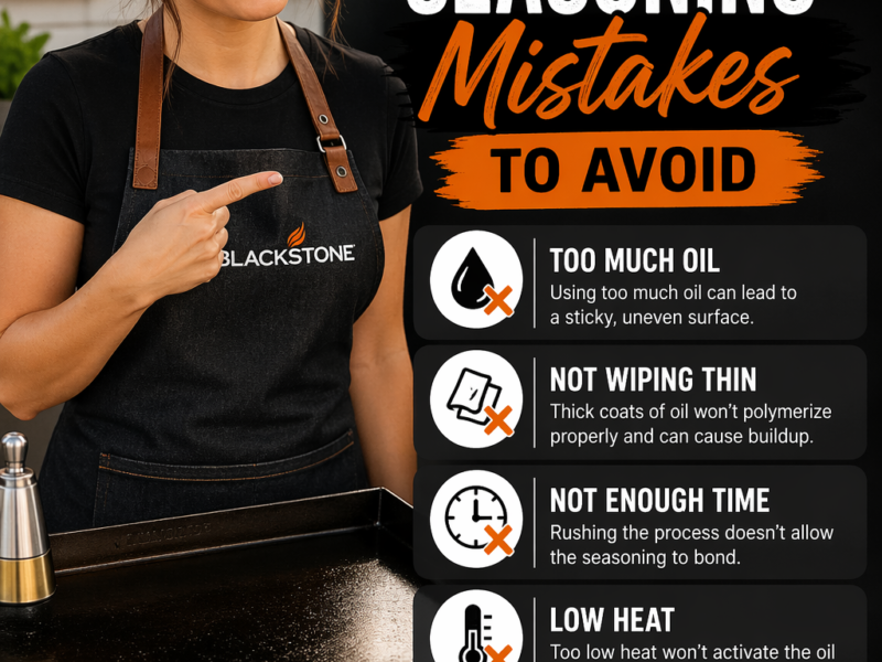 Blackstone Griddle Seasoning Mistakes to Avoid Guide – Prevent Sticky Surface and Get Perfect Nonstick Results