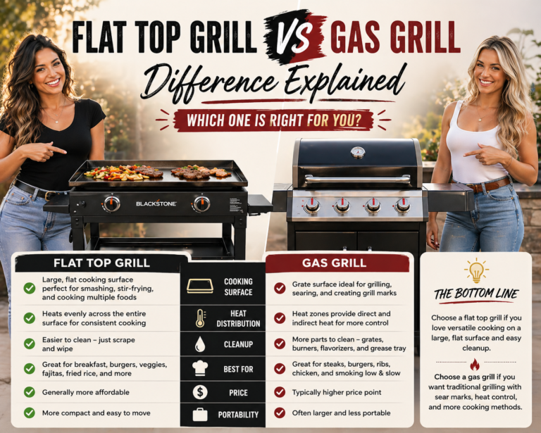 flat top grill vs gas grill difference explained