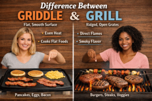 Read more about the article Difference Between Griddle and Grill – Which One Should You Choose?