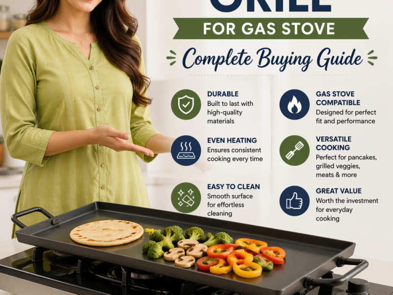 Flat Top Grill for Gas Stove Complete Buying Guide – Choose the Right Griddle for Easy Indoor Cooking