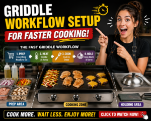 Read more about the article Griddle Workflow Setup for Faster Cooking – Turn Your Backyard Into a High-Speed Cooking Station