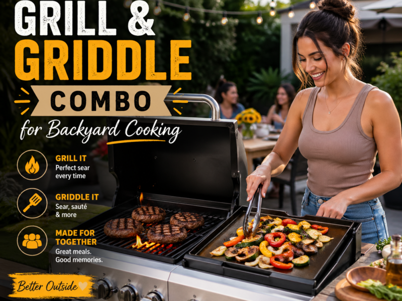 Grill and Griddle Combo for Backyard Cooking – Best Choice for Versatile Outdoor Meals
