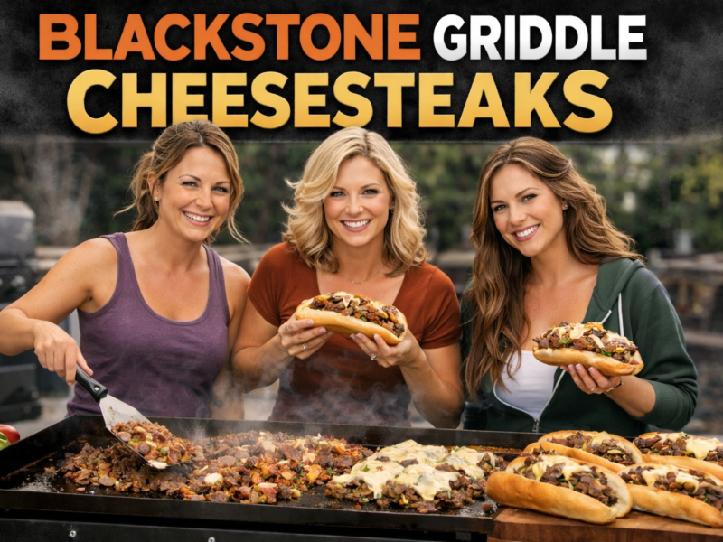 Blackstone Griddle Cheesesteaks Recipe Step by Step – Easy Homemade Philly Style Sandwich