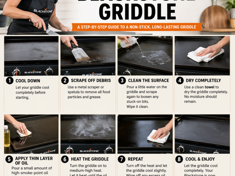 How to Reseason Blackstone Griddle Step by Step – Restore Nonstick Surface Like New