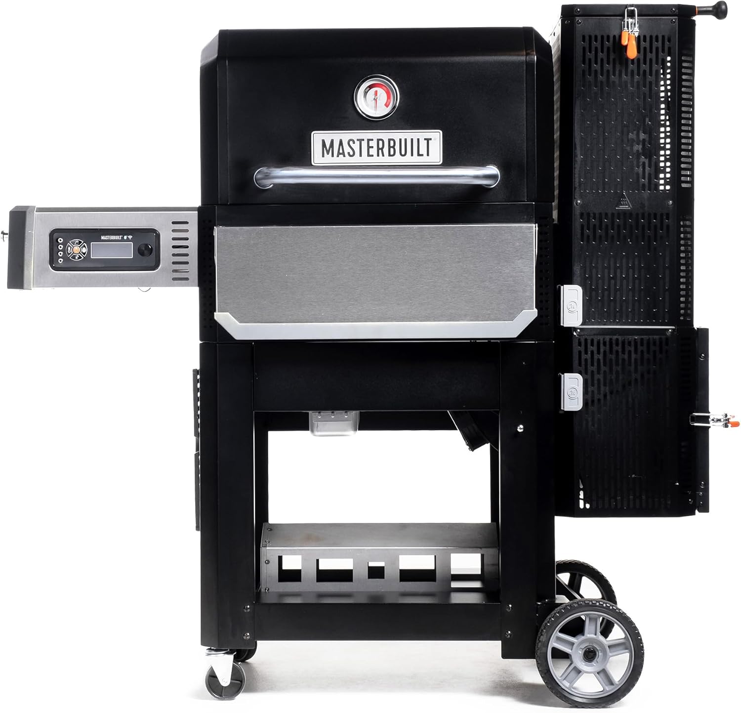 Masterbuilt® Gravity Series® 800 Smoker Grill - Charcoal Grill plus Griddle Insert, Digital Control, App Connectivity, 800 Cooking Square Inches in Black, Model MB20040221