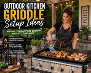 Read more about the article Outdoor Kitchen Griddle Setup Ideas Backyard – Creative Layout Ideas for Functional Cooking Space