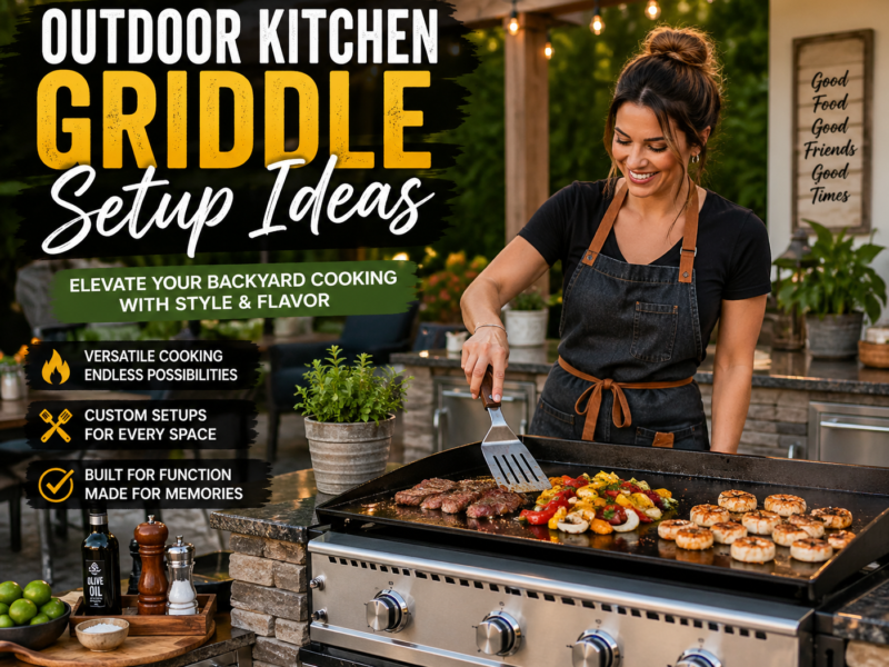 Outdoor Kitchen Griddle Setup Ideas Backyard – Creative Layout Ideas for Functional Cooking Space