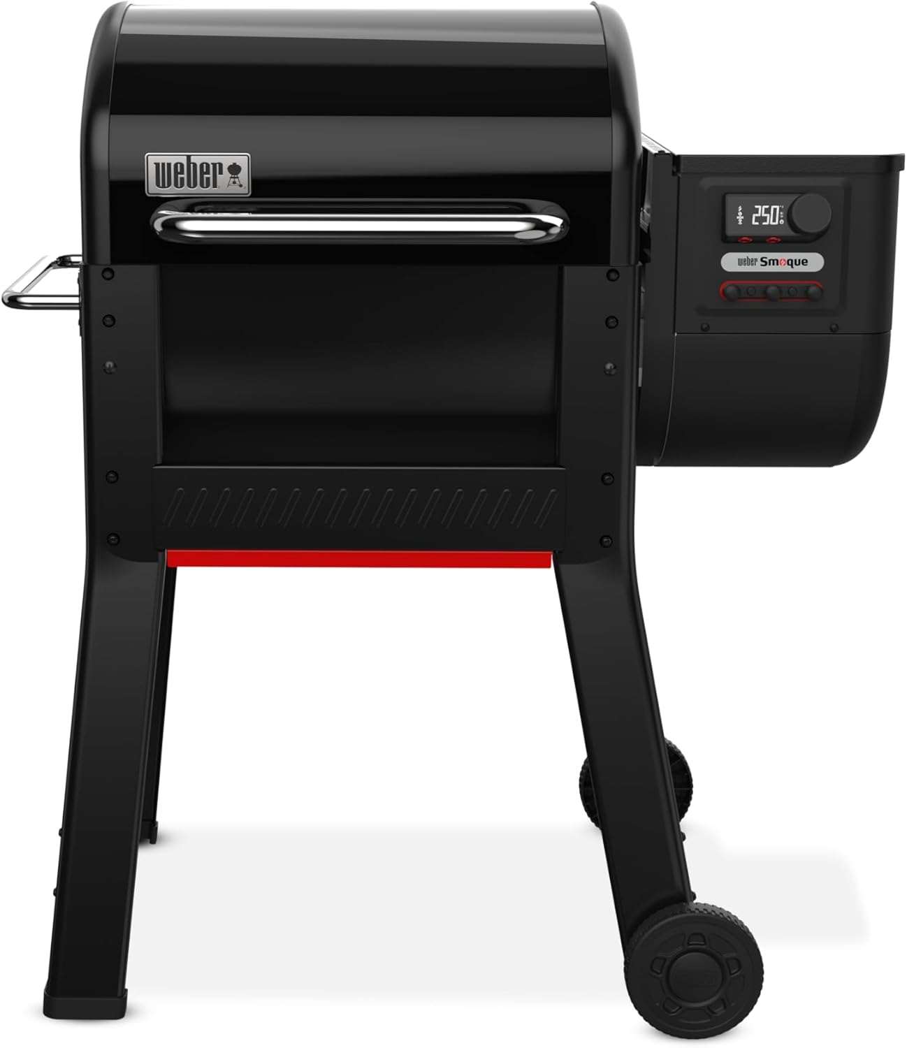 Weber Smoque™ 22‑Inch Pellet Smoker, Black – Outdoor BBQ Pellet Grill with SmokeBoost™, SmoqueVent™ Airflow System & Rapid React™ PID Temperature Control