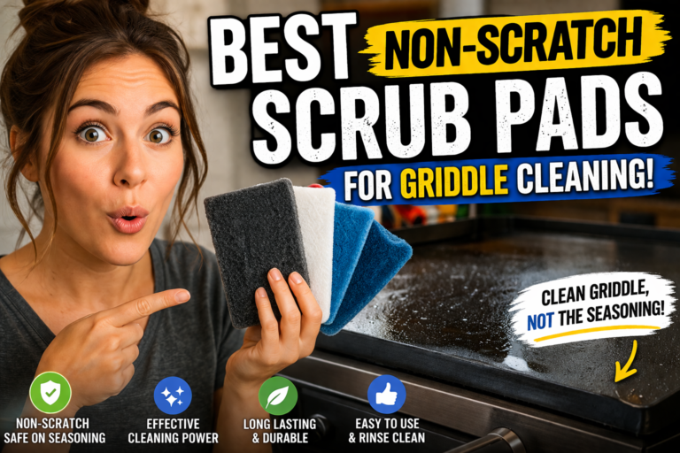 best non scratch scrub pads for griddle cleaning