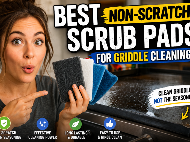 Best Non Scratch Scrub Pads for Griddle Cleaning – Safe Cleaning Without Damaging Your Surface