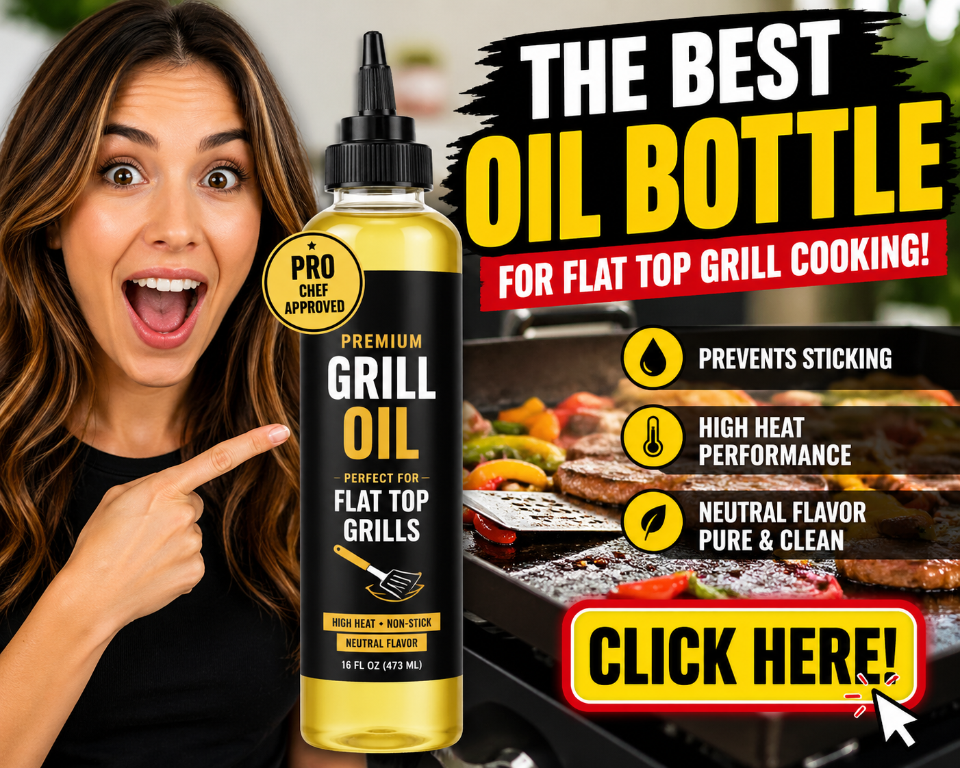 You are currently viewing Best Oil Bottle for Flat Top Grill Cooking – Control Oil Like a Pro on Your Griddle