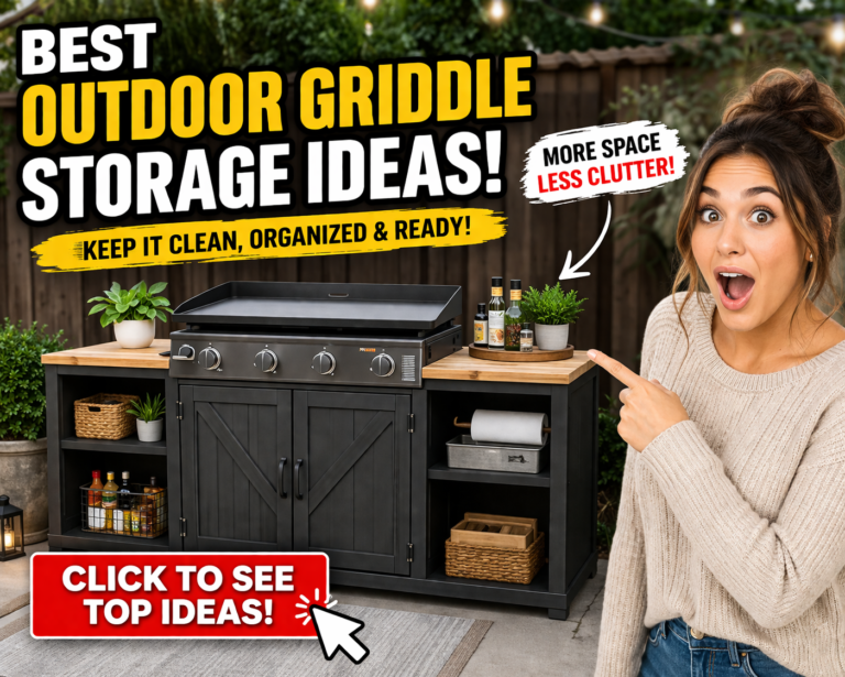 best outdoor griddle storage ideas backyard