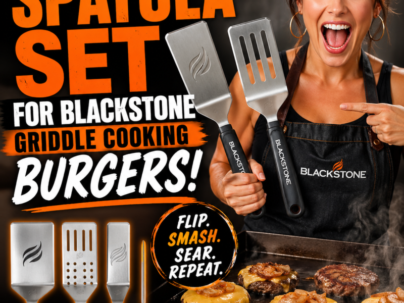 Best Spatula Set for Blackstone Griddle Cooking Burgers – Flip Like a Pro Every Time