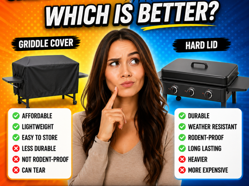 Griddle Cover vs Hard Lid – Which Is Better for Protecting Your Flat Top Grill?
