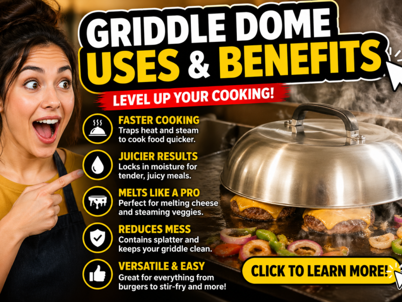 Griddle Dome Uses and Benefits for Cooking – Why Every Flat Top Grill Needs One