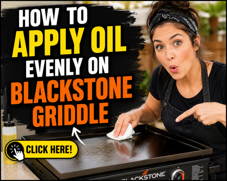 how to apply oil evenly on Blackstone griddle