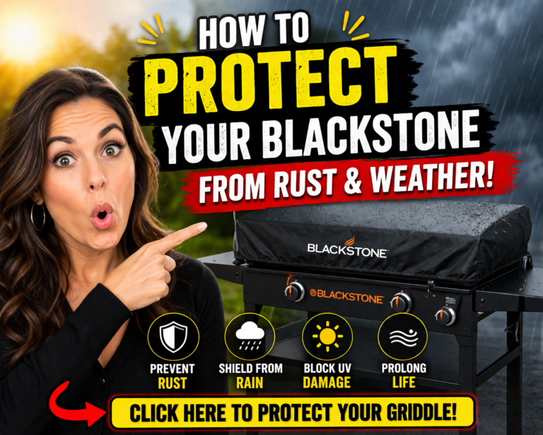 how to protect Blackstone griddle from rust and weather