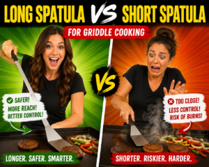 Read more about the article Long Spatula vs Short Spatula for Griddle Cooking – Which One Should You Use?