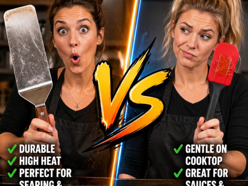 Metal vs Silicone Spatula for Flat Top Grill Cooking – Which One Should You Use?