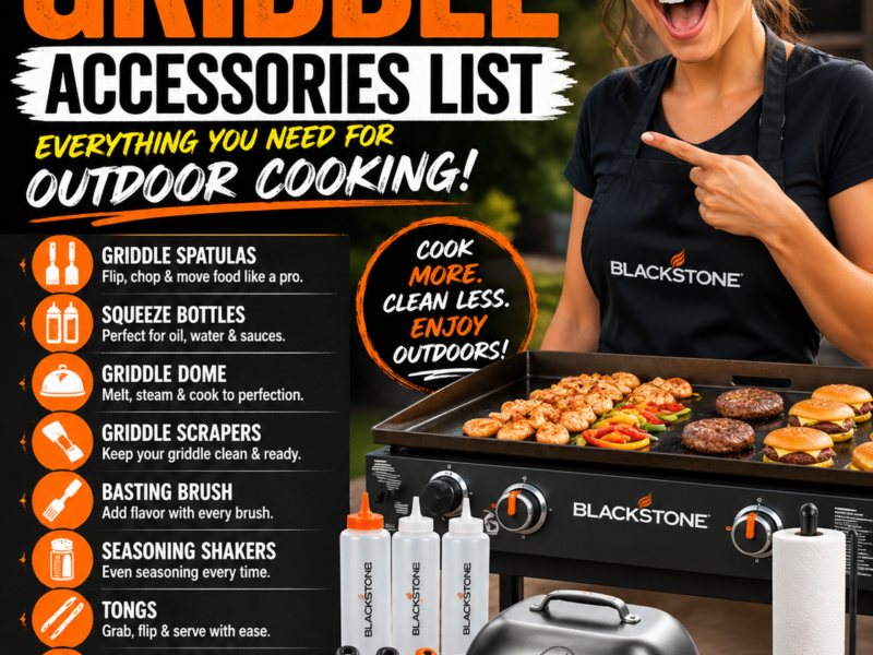 Must Have Blackstone Griddle Accessories List for Outdoor Cooking – Essential Tools You Shouldn’t Miss