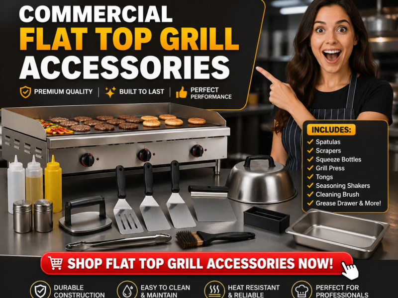 Must Have Accessories for Commercial Flat Top Grill – Build a High-Performance Cooking Setup