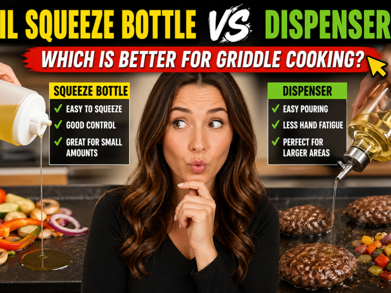 Oil Squeeze Bottle vs Dispenser for Griddle Cooking – Which One Should You Use?