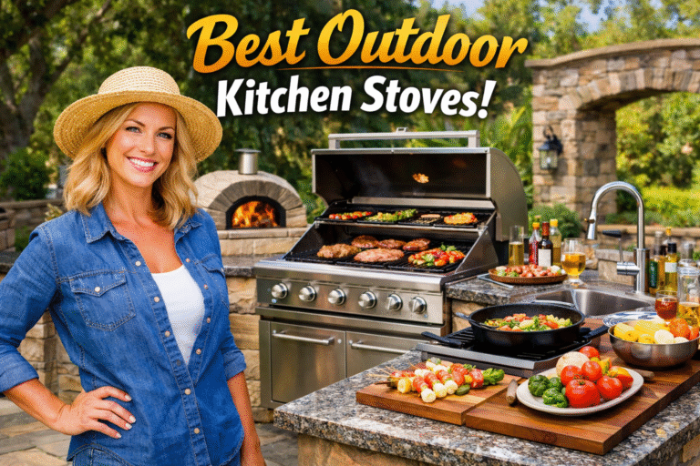outdoor kitchen stove