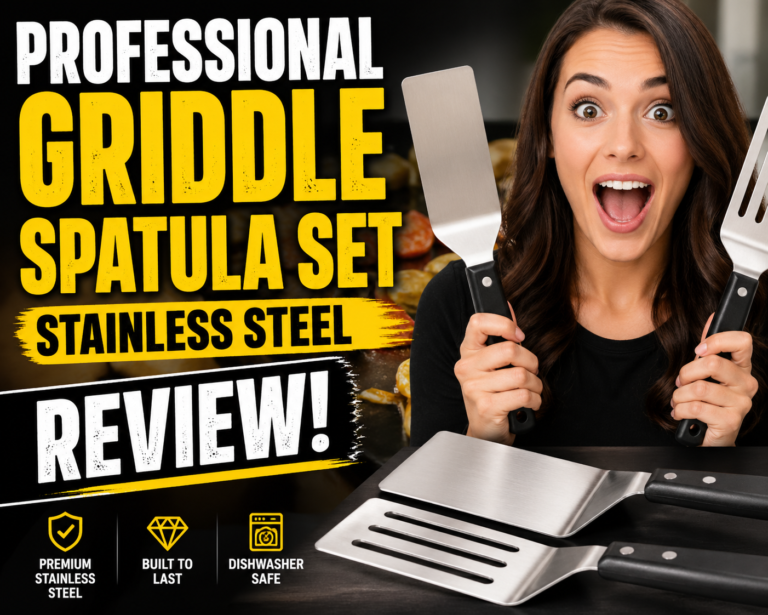 professional griddle spatula set stainless steel review