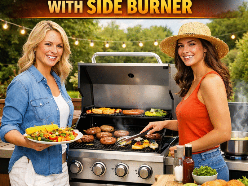 Outdoor Gas Grill with Side Burner – Is It Worth the Extra Burner?